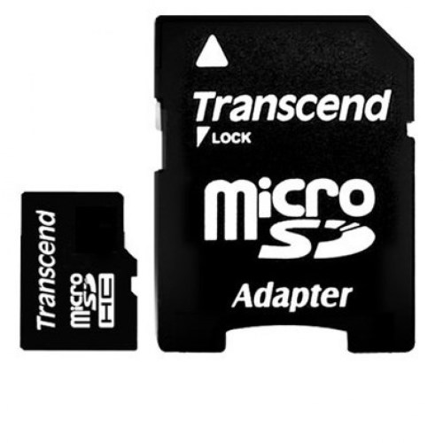 картинка Карта памяти Transcend microSD 16 Gb Class 6 + SD адаптер от магазина Fisherman Market