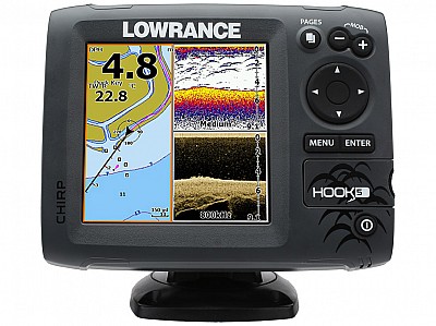 картинка Эхолот Lowrance Hook-5 Mid/High/DownScan GPS от магазина Fisherman Market