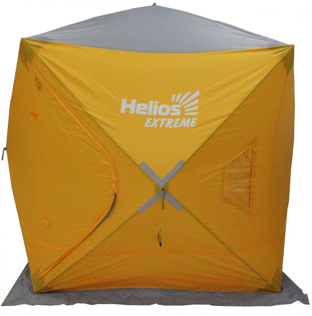 картинка Палатка зимняя куб Helios 1.5х1,5 (3зеленый/2серый) от магазина Fisherman Market