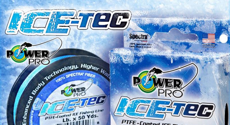 картинка Плетеный шнур зимний Power Pro 45м Ice-Tec Blue от магазина Fisherman Market