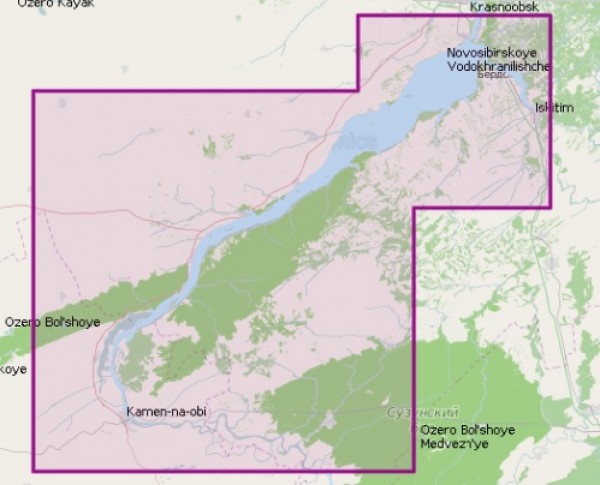 Карта NAVIONICS + 5G763S2 (Новосибирское водохранилище)