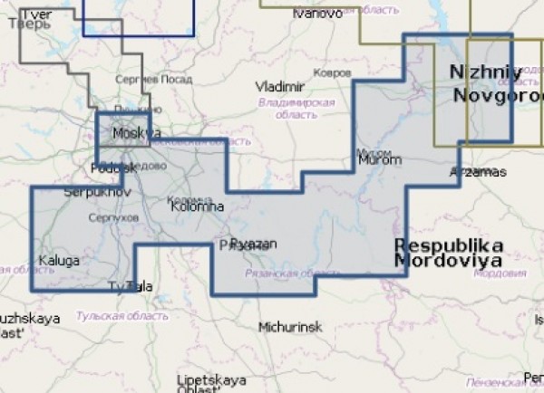 Карта NAVIONICS + 5G621S2 (Реки Москва, Ока)