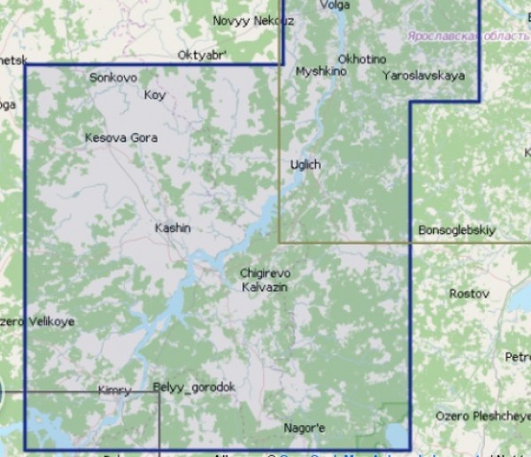 Карта NAVIONICS + 5G623S2 (Рыбинское, Угличское вдхр)
