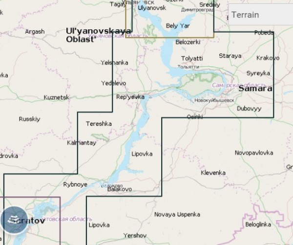 Карта NAVIONICS + 5G628S2 (Ульяновск - Саратов)