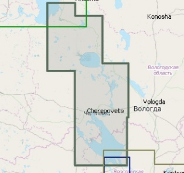 Карта NAVIONICS+ 5G624S2 (Волго-Балтийский канал)