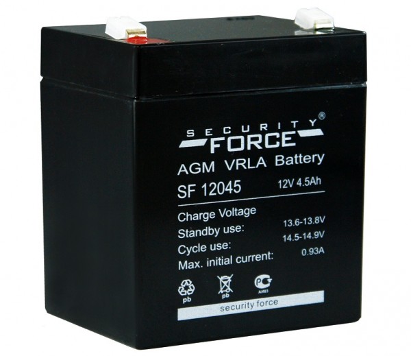 Аккумулятор для эхолота 4,5Ah 12V