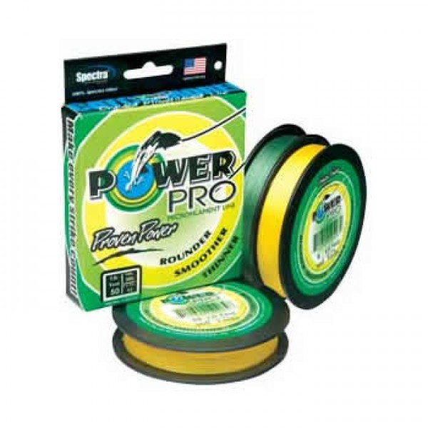 Плетеный шнур Power Pro Hi-Vis Yellow 92м 0.06мм 3.0кг