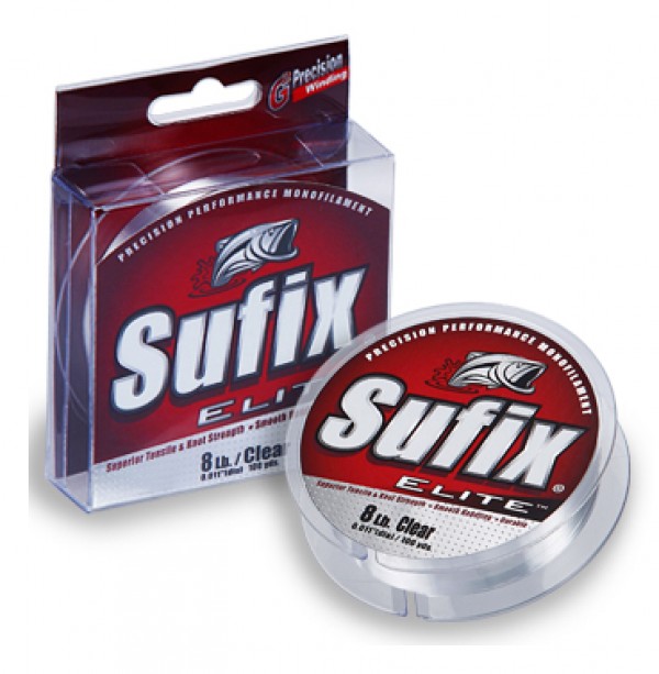 Леска SUFIX Elite Lo Vis Green 100м 0.12мм 1.25кг
