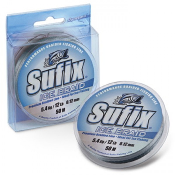 Плетеный шнур зимний Sufix Ice Braid 50м 0.06мм 2.7кг