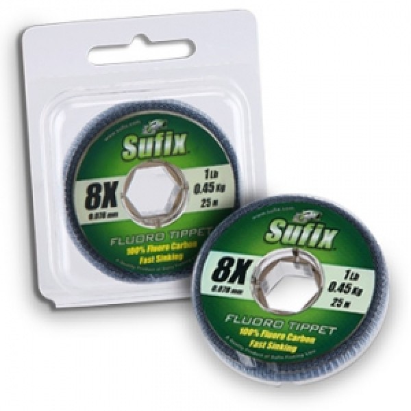 Флюрокарбоновая леска Sufix Fluoro Tippet Clear 25м 0.078мм 0.45кг