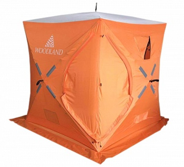 Палатка зимняя WOODLAND ICE FISH 2, 165х165х185 см (оранжевый) NEW