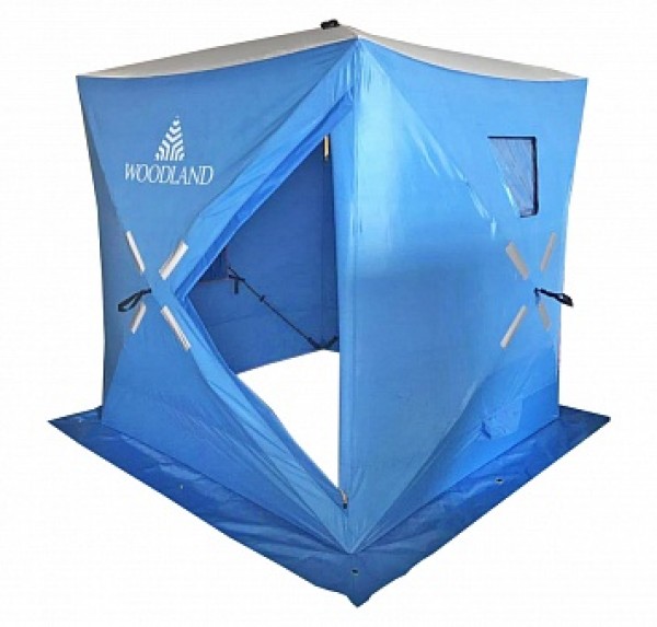 Палатка зимняя WOODLAND ICE FISH 2, 165х165х185 см (синий)NEW