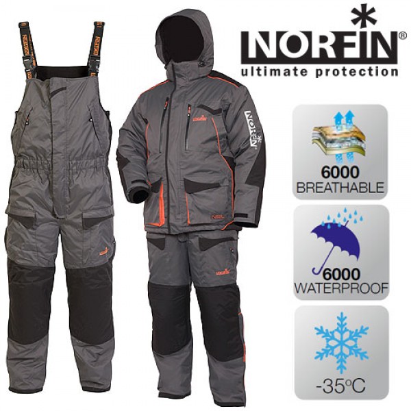Костюм Зимний Norfin Discovery Gray xs